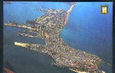 POSTAL DE CADIZ Nº 1278 VISTA AEREA