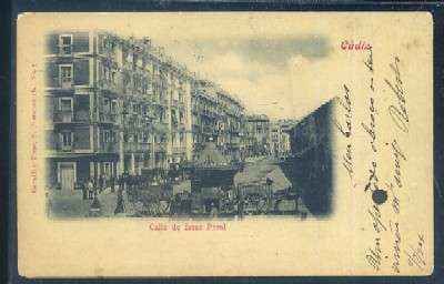 POSTAL ANTIGUA DE CADIZ. CALLE DE ISAAC PERAL