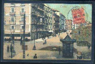 POSTAL ANTIGUA DE CADIZ. CALLE ISAAC PERAL
