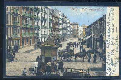 POSTAL ANTIGUA DE CADIZ. CALLE ISAAC PERAL