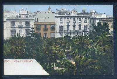 POSTAL ANTIGUA DE CADIZ. PLAZA CASTELAR