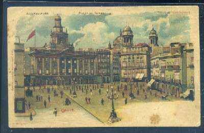 POSTAL ANTIGUA DE CADIZ. AYUNTAMIENTO, PLAZA DE ISABEL II ( TRANSPARENTE )
