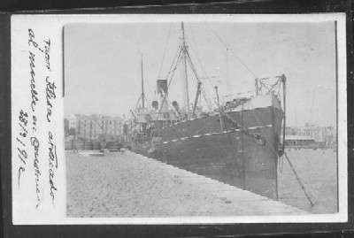 POSTAL ANTIGUA DE CADIZ. VAPOR FELISA ATRACADO AL MUELLE EN CONSTITUCION