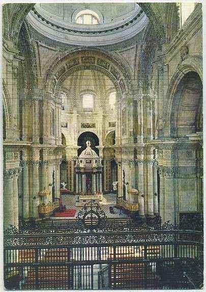 POSTAL DE CADIZ. S. I. CATEDRAL. NAVE CENTRAL