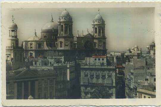 POSTAL DE CADIZ. VISTA PARCIAL Y CATEDRAL Nº 504