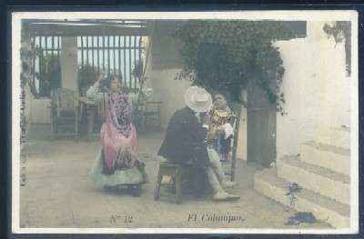 POSTAL TIPOS DE CADIZ Nº 12. EL COLUMPIO