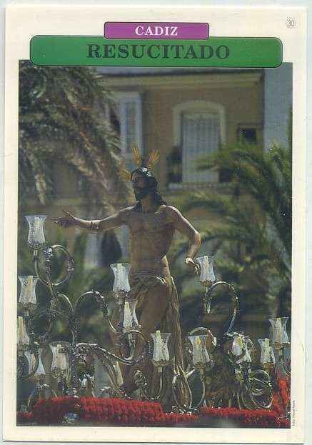 POSTAL DE CADIZ. SEMANA SANTA. RESUCITADO