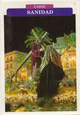 POSTAL DE CADIZ. SEMANA SANTA. SANIDAD