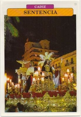 POSTAL DE CADIZ. SEMANA SANTA. SENTENCIA