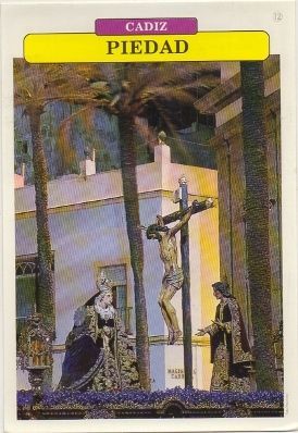 POSTAL DE CADIZ. SEMANA SANTA. PIEDAD