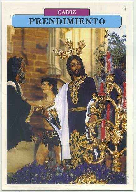 POSTAL DE CADIZ. SEMANA SANTA. PRENDIMIENTO