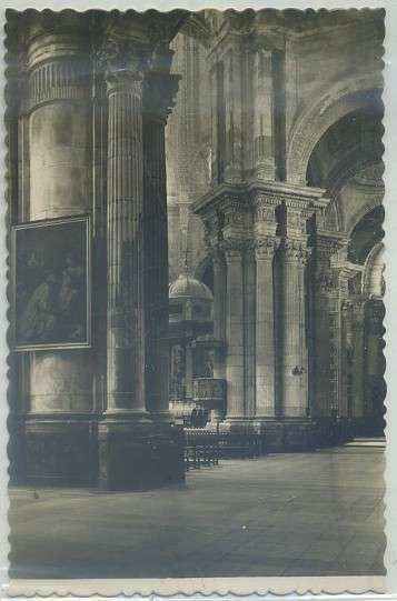 POSTAL DE CADIZ. CATEDRAL. INTERIOR