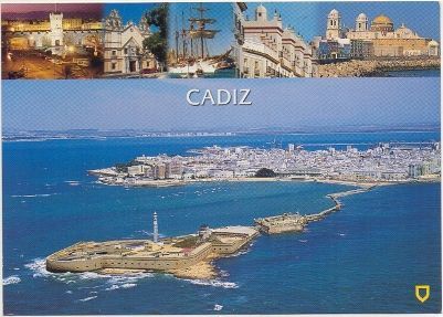 POSTAL DE CADIZ. VISTA AEREA. COL. ELITE Nº 74/C
