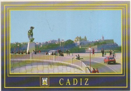 POSTAL DE CADIZ. PASEO ALMIRANTE PASCUAL PERY