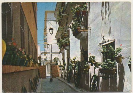 POSTAL DE CADIZ. CALLEJON DE LOS DUROS ANTIGUOS