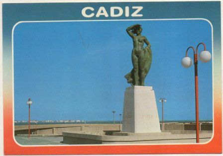 POSTAL DE CADIZ. MONUMENTO A GADES