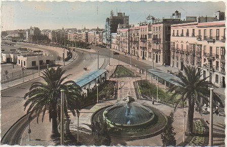 POSTAL DE CADIZ. AVENIDA RAMON DE CARRANZA