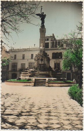 POSTAL DE CADIZ. MONUMENTO AL MARQUES DE COMILLAS