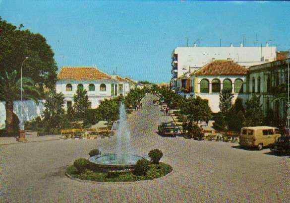 POSTAL DE PALMA DEL RIO (CORDOBA). FUENTE Y AVENIDA DE CORDOBA.