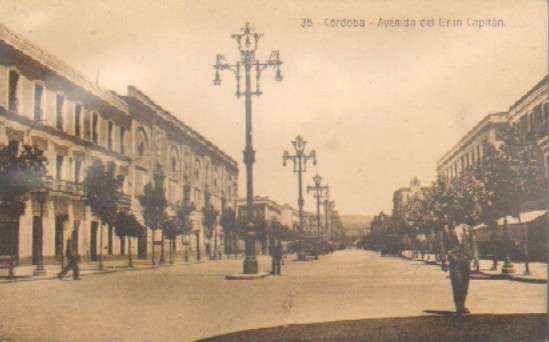 POSTAL ANTIGUA DE CORDOBA. AVENIDA DEL GRAN CAPITAN Nº 35