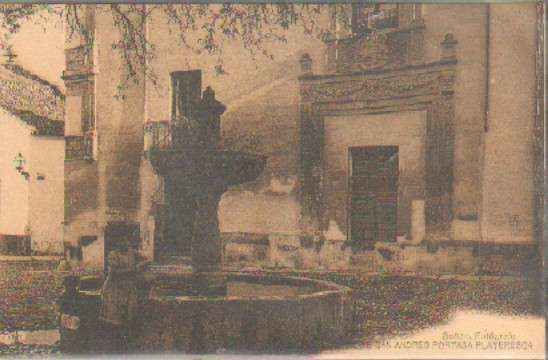 POSTAL ANTIGUA DE CORDOBA. PLAZA DE SAN ANDRES PORTADA PLATERESCA