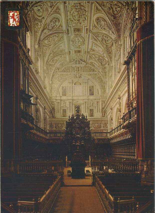 POSTAL DE  CORDOBA. 724- LA MEZQUITA. EL CORO