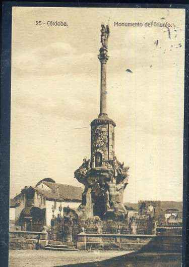 POSTAL ANTIGUA DE CORDOBA - Nº 25 MONUMENTO DEL TRIUNFO
