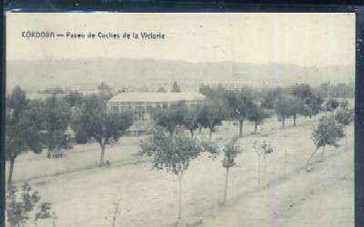 POSTAL ANTIGUA DE CORDOBA - PASEO DE COCHES DE LA VICTORIA