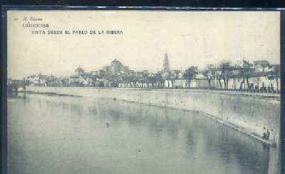 POSTAL ANTIGUA DE CORDOBA Nº 29 VISTA DESDE EL PASEO DE LA RIBERA