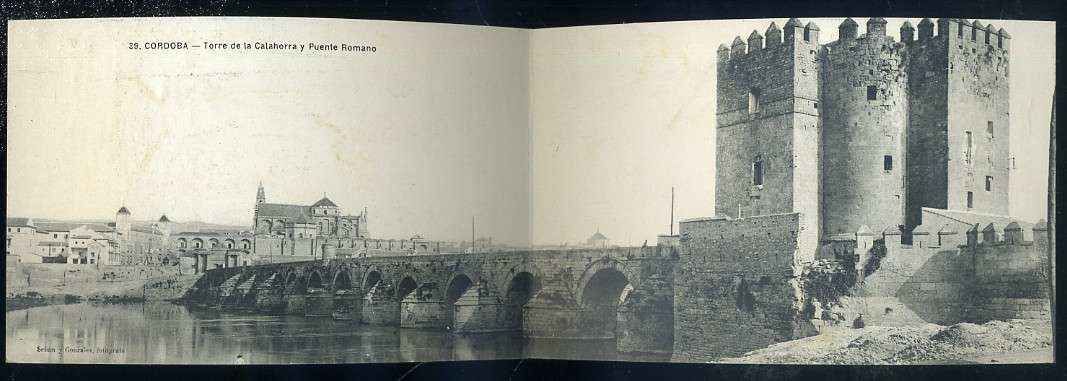 POSTAL ANTIGUA DE CORDOBA - TORRE DE LA CALAHORRA Y PUENTE ROMANO