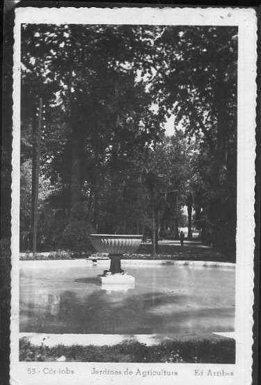 POSTAL DE CORDOBA - JARDINES DE AGRICULTURA