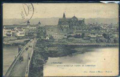 POSTAL ANTIGUA DE CORDOBA - VISTA DESDE LA TORRE DE CARRAOLA