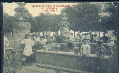 POSTAL ANTIGUA DE CORDOBA - Nº 6 FUENTE EN EL PATIO DE LOS NARANJOS