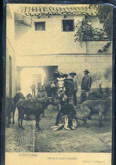 POSTAL ANTIGUA DE CORDOBA - TIPOS Y COSTUMBRES