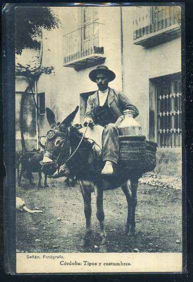 POSTAL ANTIGUA DE CORDOBA - TIPOS Y COSTUMBRES