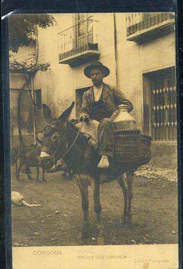 POSTAL ANTIGUA DE CORDOBA - TIPOS Y COSTUMBRES