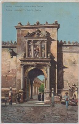 POSTAL ANTIGUA DE CORDOBA - MEZQUITA PUERTA DE SANTA CATALINA