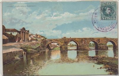 POSTAL ANTIGUA DE CORDOBA - PUENTE SOBRE EL GUADALQUIVIR