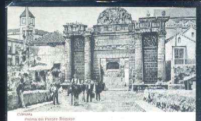 POSTAL ANTIGUA DE CORDOBA - PUERTA DEL PUENTE ROMANO