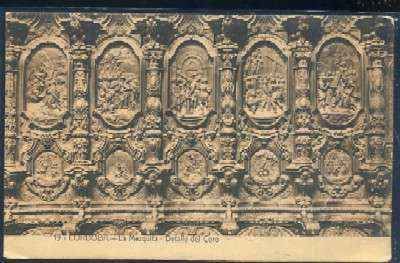 POSTAL ANTIGUA DE CORDOBA Nº 19 LA MEZQUITA DETALLE DEL CORO