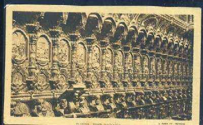 POSTAL ANTIGUA DE CORDOBA Nº 19 LA MEZQUITA CORO SIGLO XVII