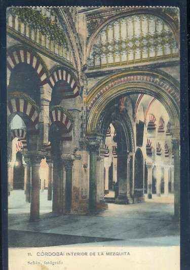 POSTAL ANTIGUA DE CORDOBA nº 11 INTERIOR DE LA MEZQUITA