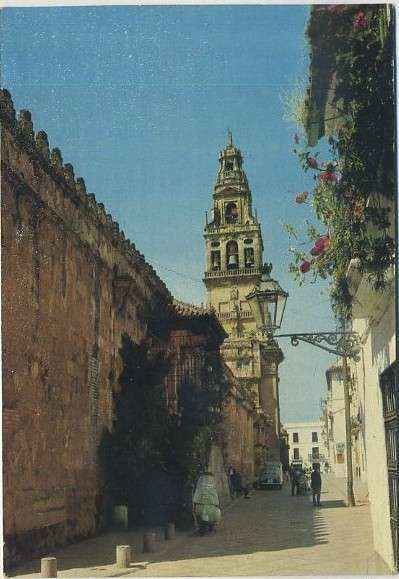 POSTAL DE CORDOBA - TORRE DE LA MEZQUITA Y CALLE TIPICA Nº 8