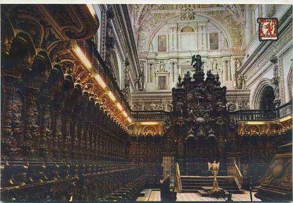 POSTAL DE CORDOBA - SILLERIA DEL CORO- MEZQUITA