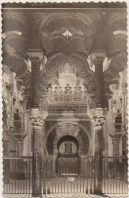 POSTAL DE CORDOBA. INTERIOR DE LA MEZQUITA.