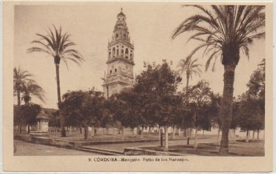 POSTAL DE CORDOBA. MEZQUITA. PATIO DE LOS NARANJOS.