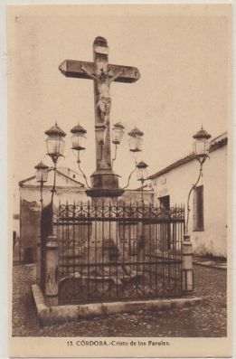 POSTAL DE CORDOBA. CRISTO DE LOS FAROLES.