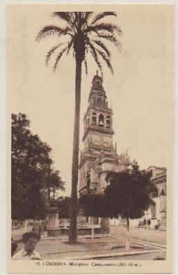 POSTAL DE CORDOBA. MEZQUITA CAMPANARIO.