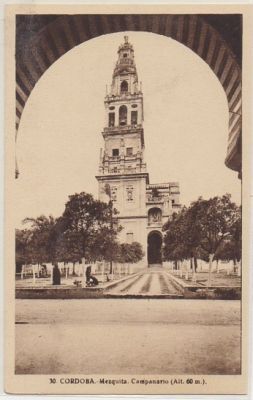 POSTAL DE CORDOBA. MEZQUITA. MEZQUITA CAMPANARIO.