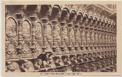 POSTAL DE CORDOBA. MEZQUITA. CORO (SIGLO XVIII).